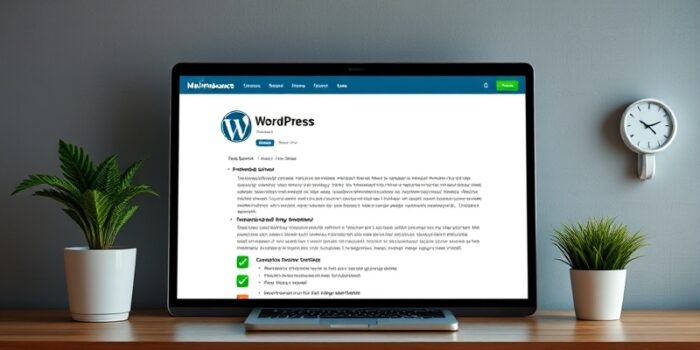 wordpress installation put itself on maintenance