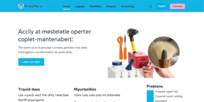 wordpress maintenance custom page