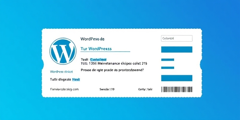 wordpress maintenance développement ticket intervention