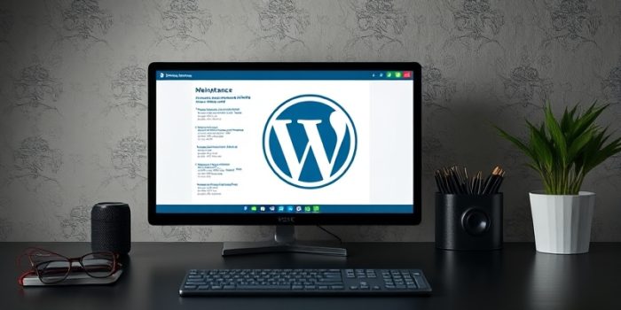 wordpress maintenance français