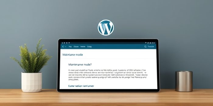 wordpress maintenance mode code