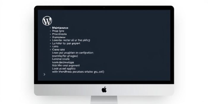 wordpress maintenance mode link