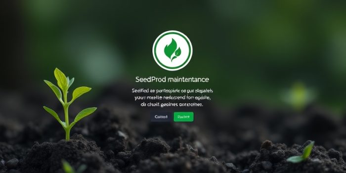 wordpress maintenance mode seedprod