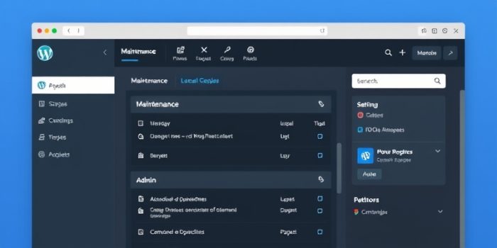 wordpress maintenance mode with admin access