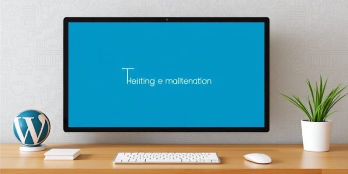 wordpress maintenance mode without file_get_contents