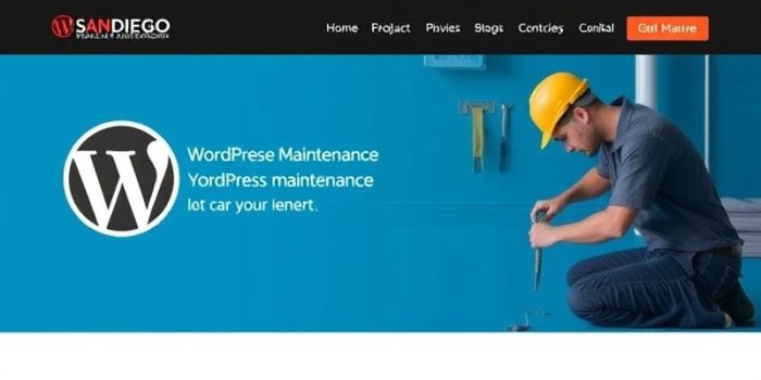 wordpress maintenance san diego