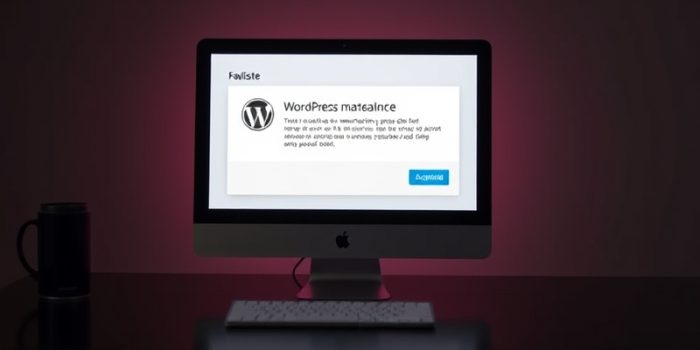 wordpress maintenance supprimé