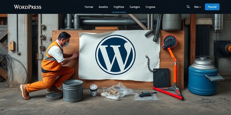 wordpress maintenance utiliser une page