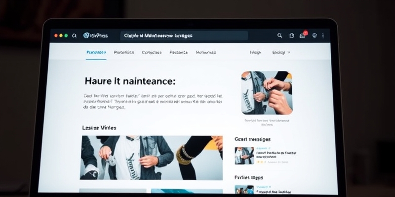 wordpress mettre en place une page de maintenance