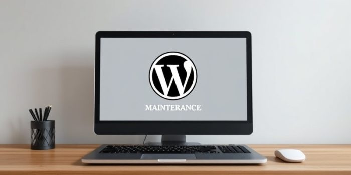wordpress mise en maintenance