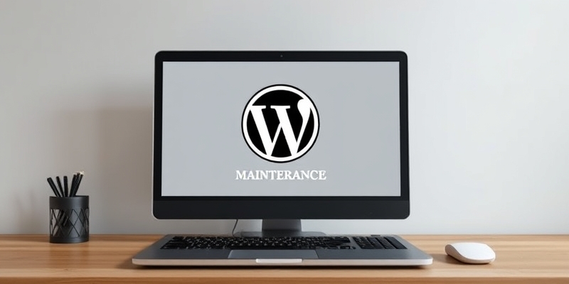 wordpress mise en maintenance
