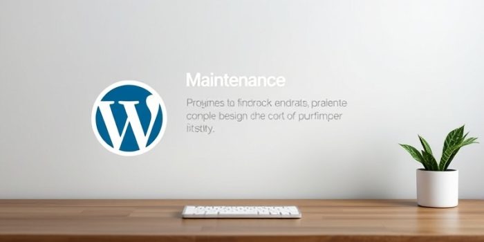 wordpress mode maintenance bloqué