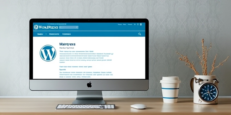 wordpress scheduled maintenance error