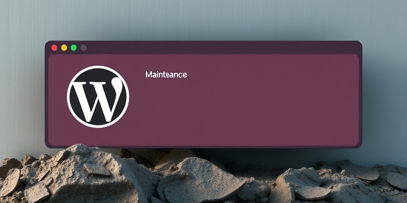 wordpress securite bloqué en mode maintenance