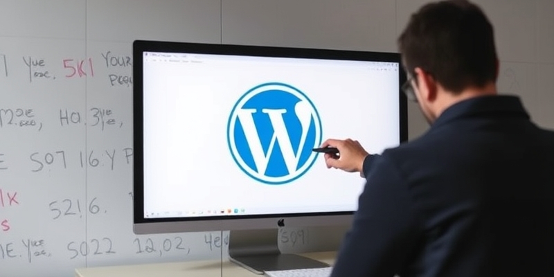 wordpress set maintenance page