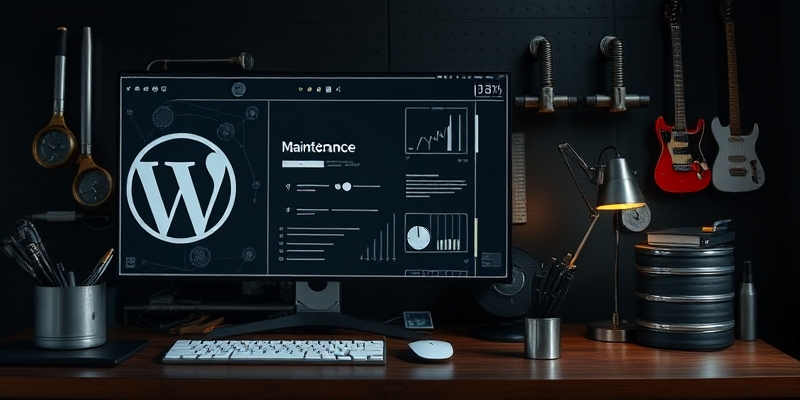 wordpress site in maintenance for users
