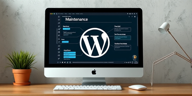 wordpress site in maintenance mode