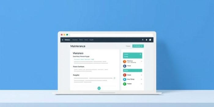 wordpress template maintenance