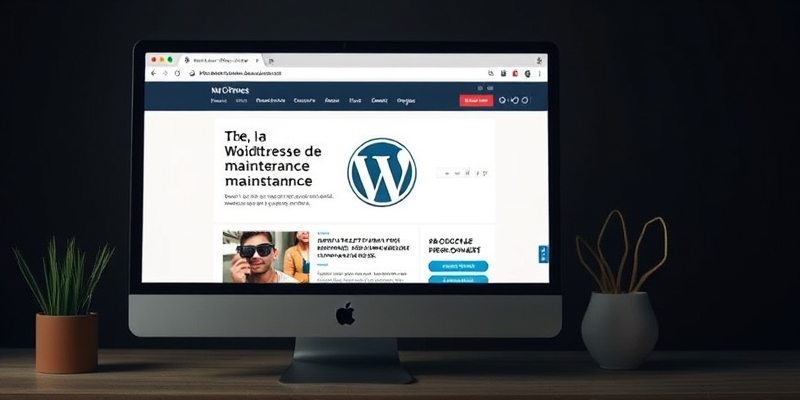 wordpress under maintenance page