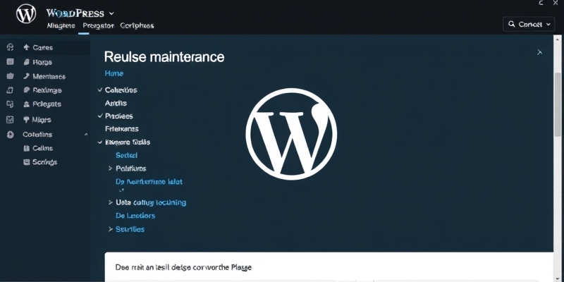 wordpress update maintenance mode stuck